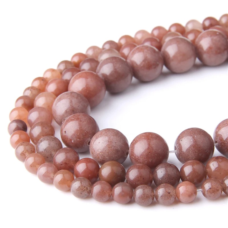 Purple Aventurine Natural Crystal Gem Stone Round Loose Space Beads for Healing Power Jewelry Making DIY Bracelets Necklaces | Украшения и