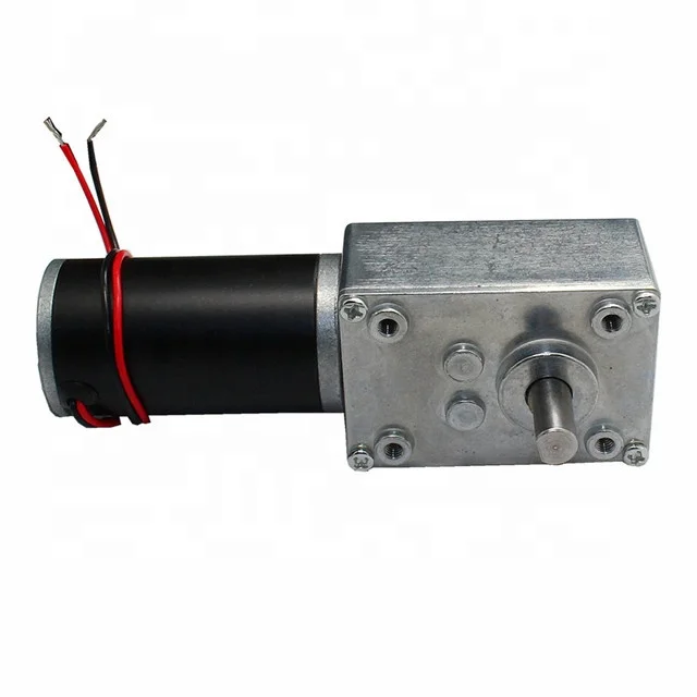 GW4058-31ZY 8 мм вал DC червячный турбинный мотор-редуктор двойной вал 12V 24V самоконтрящаяся