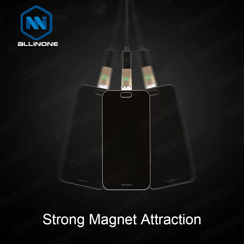 Магнитный Micro USB адаптер Allinone для iphone/USB Type c/Micro usb порт зарядного устройства