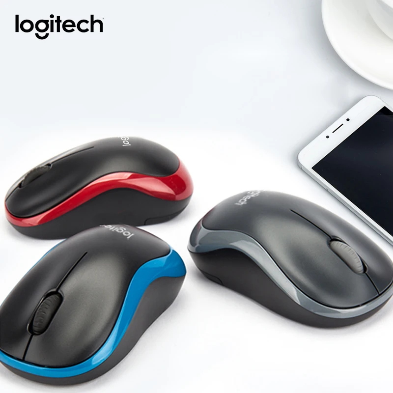 Мышь Logitech M185 2 4 ГГц беспроводная мышь для ноутбука ПК Компьютерные Мыши с USB нано