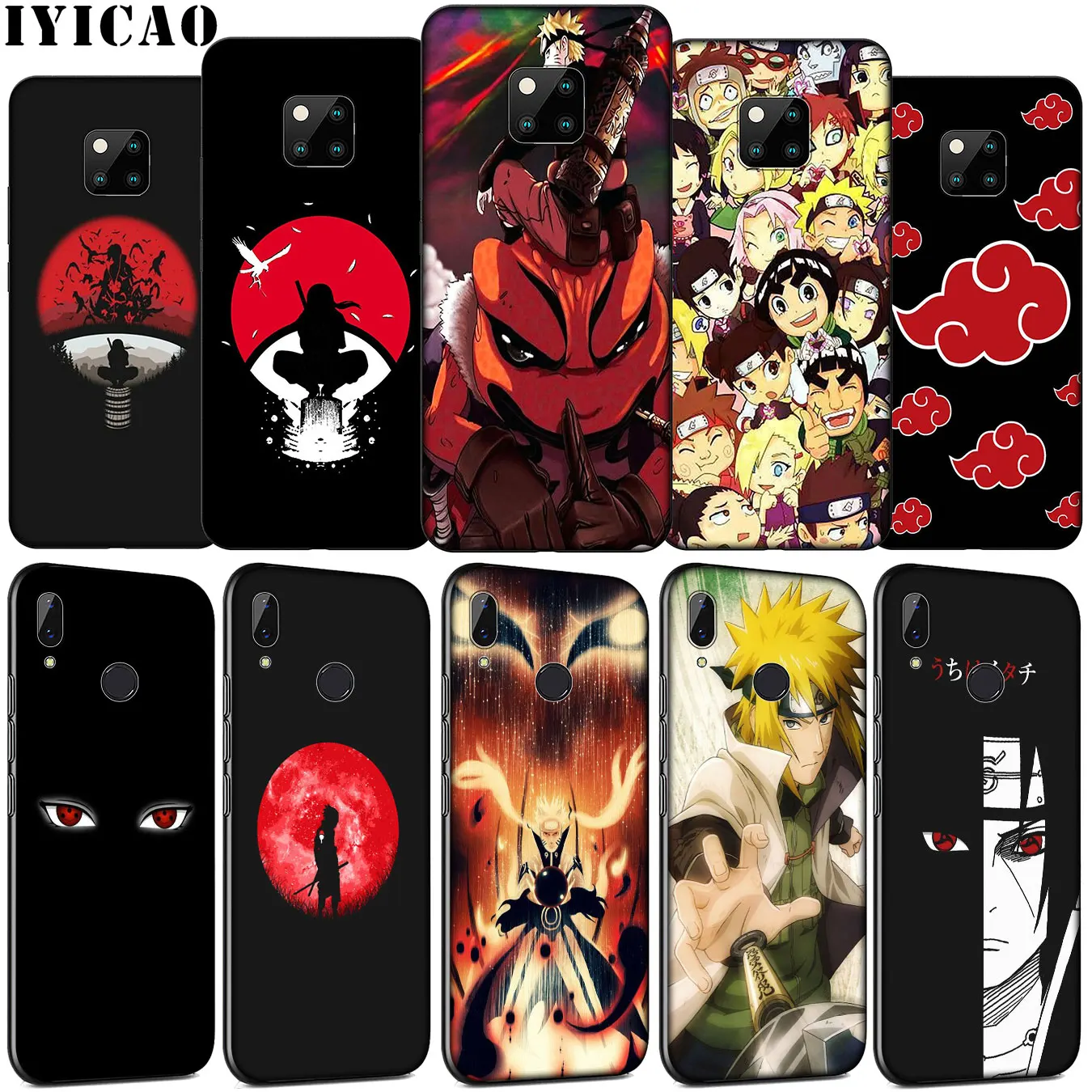 Kakashi Naruto Sasuke Soft Silicone Phone Case for Huawei Mate 30 20 10 Pro Nova 5i 4 3 3i 2i 2 Lite TPU Black Cover | Мобильные