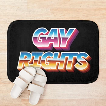 

Gay Rights Bath Mat Non Slip Bloody Bath Mat Microfiber Memory Foam Bath Mat Antiskid Mat Terror Floor Door Mat