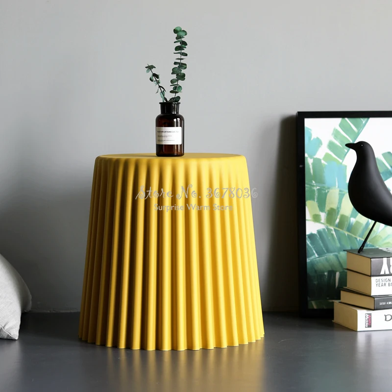 Nordic Cute Plastic Coffee Table For Living Room Side Table