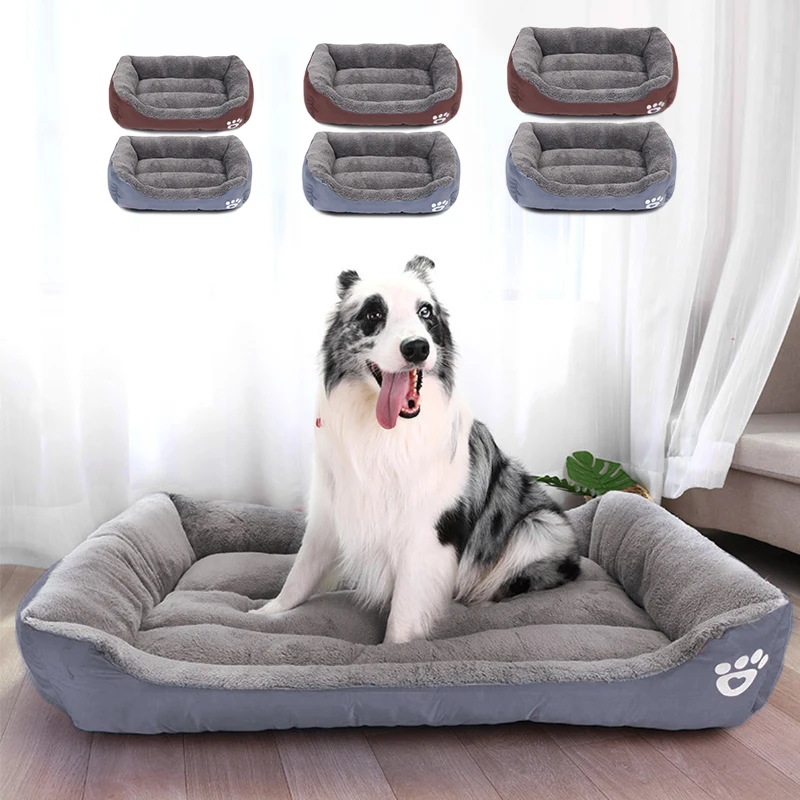 

Large Pet Cat Dog Bed Mats Warm Cozy Dogs House Soft Fleece Pet Cushion Dog Baskets Winter Waterproof Kennel For Large Dogs XXXL