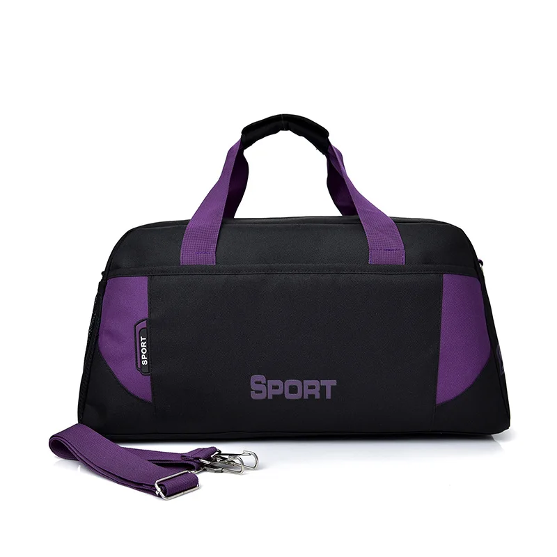 Сумки для тренажерного зала, спортивная сумка для фитнеса, йоги, женская сумка для путешествий, мужская сумка на одно плечо, цилиндрическая сумка для тренировок, спортивная сумка 052 - Цвет: Purple