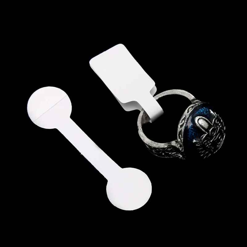 100X/bag Blank Adhesive Aufkleber Ring Halskette Schmuck Display Preis LabeZJP 