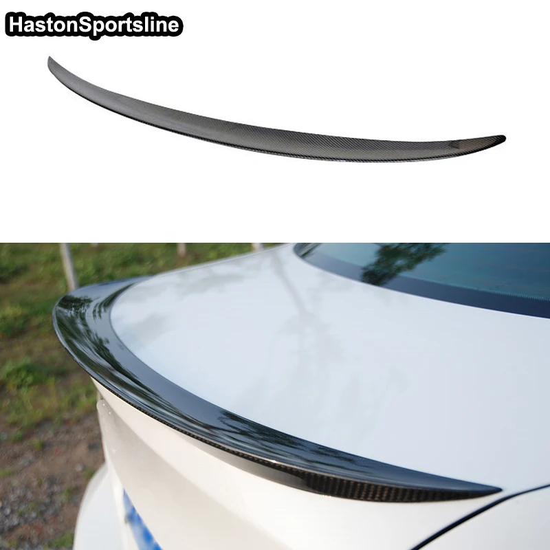 

For BMW 3 Series E90 P Style Carbon Fiber Rear Trunk Spoiler Car Wing 2005-2012