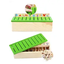 Математические знания Классификация игрушки из дерева познавательный, на поиск соответствия Коробки Деревянные Игрушки для раннего развития детей игрушки монтессори игрушка