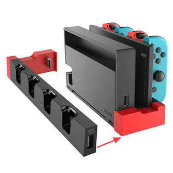 

4-Slot Controller Charger Charging Dock Stand Station Holder for Nintendo Switch Joy-Con Game Console