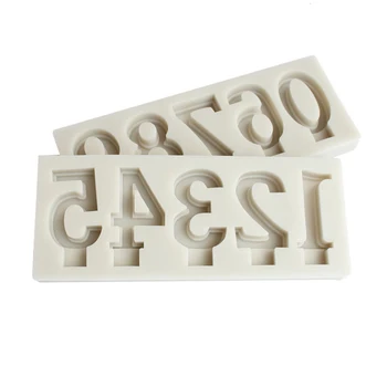 

Creative 0-9 Large Number Fondant Silicone Mold Candle Sugar Craft Chocolate Cake Mould Kitchen DIY Baking Decorating Tool 2020