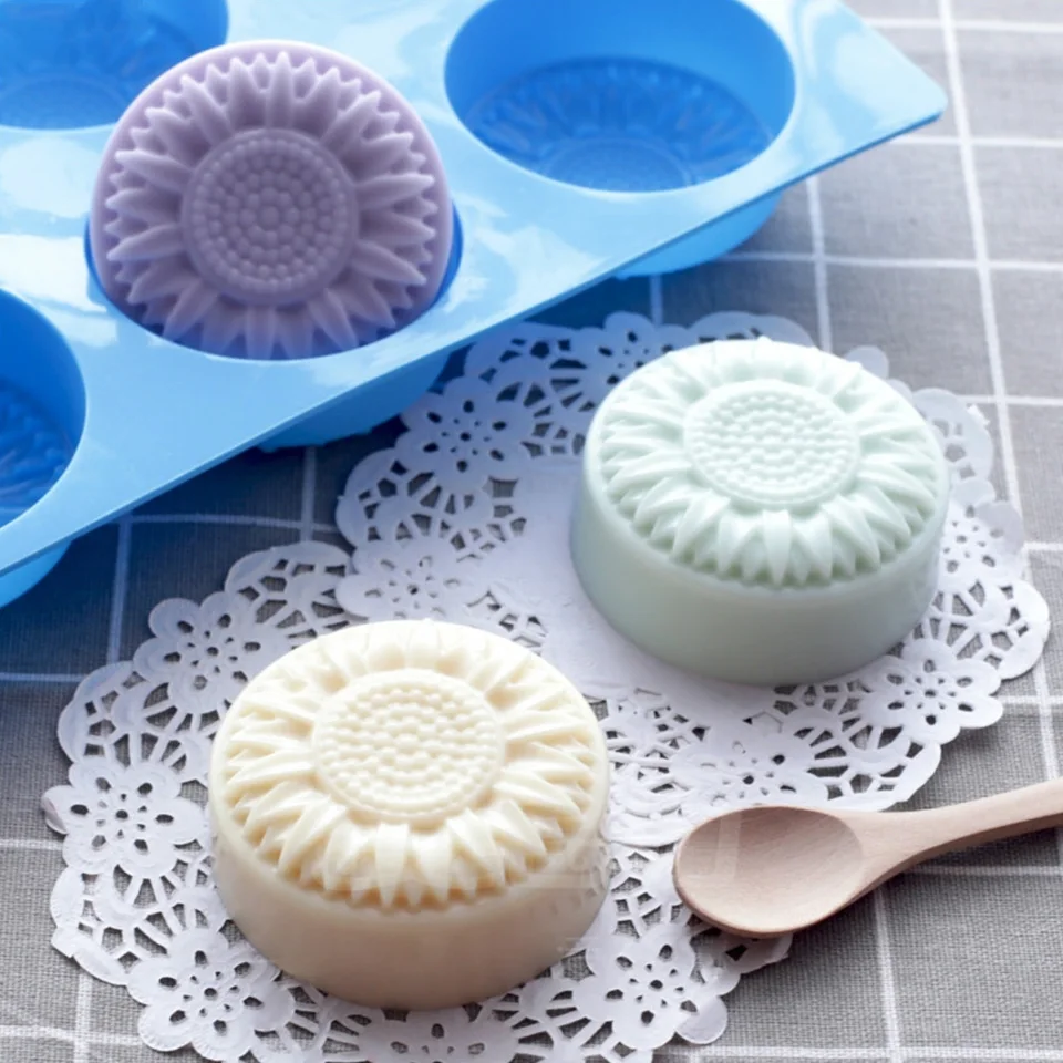 Confezione da 2 stampi per sapone in silicone a forma rettangolare ovale per fai da te fatti a mano per la produzione di sapone, torte, cioccolatini, budini