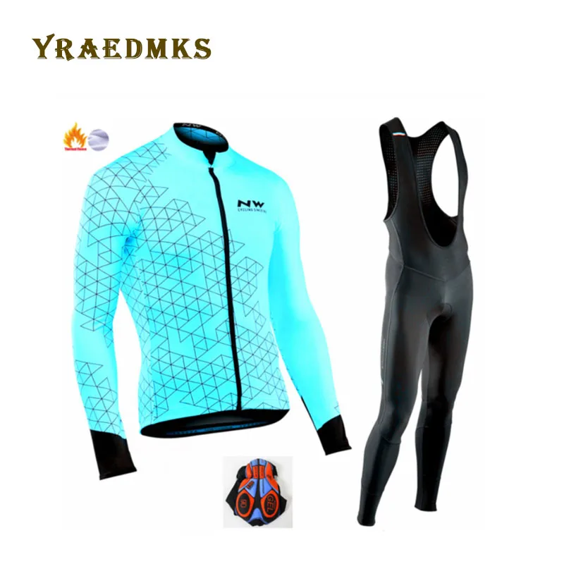 Зимняя Теплая Флисовая одежда для велоспорта, Мужской трикотажный костюм, одежда для езды на велосипеде, MTB, комбинезон, комплект для велоспорта