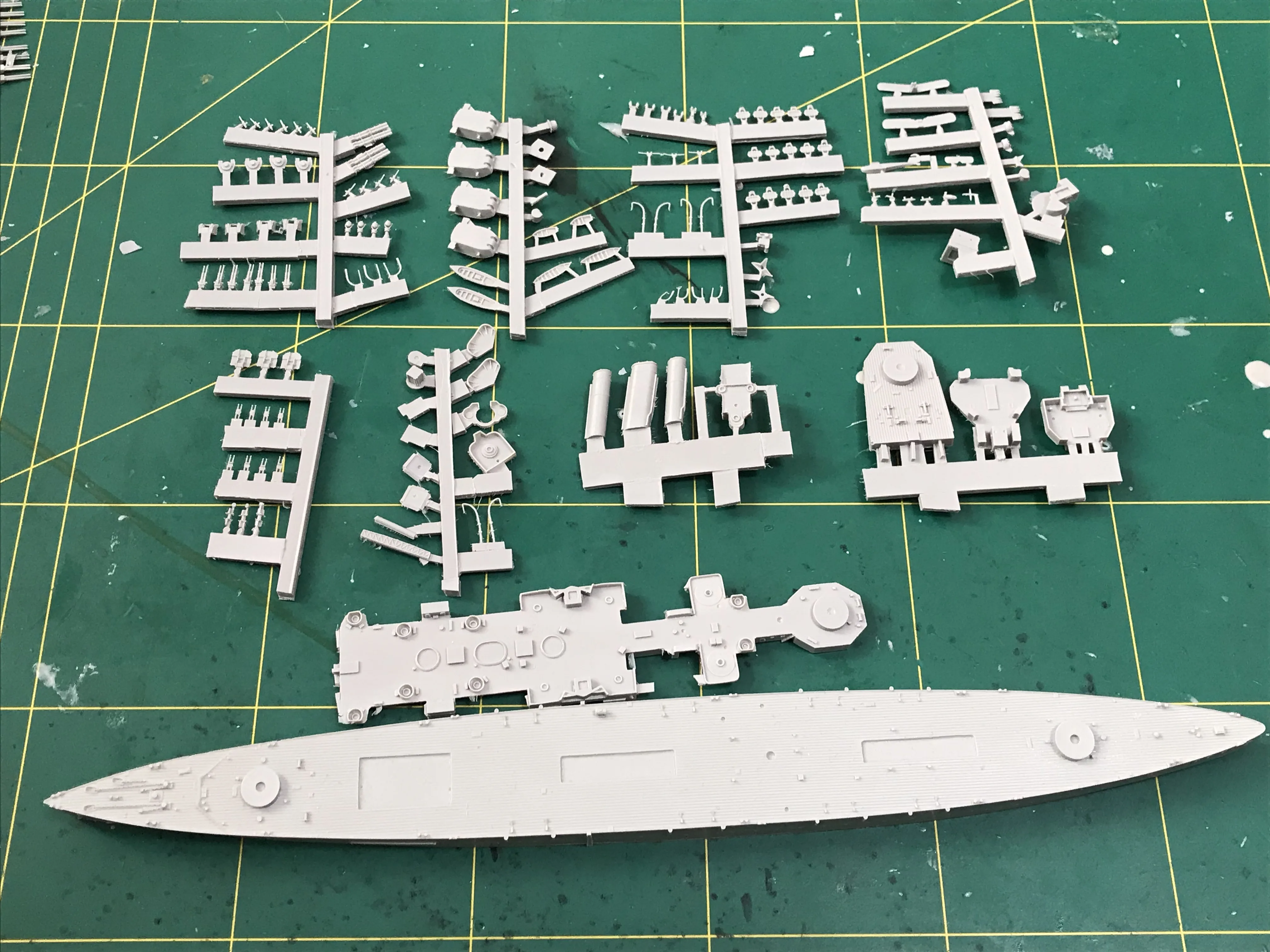 

military model accessory resin 1/700 WWII British navy HMS Sussex Heavy cruisers model