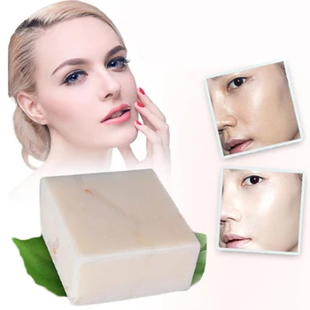 

60g Thailand Handmade Skin Care Bleach Soap Moisturizing Clear Complexion Facial Cleansing Bar Rice Milk Face Soap Bar