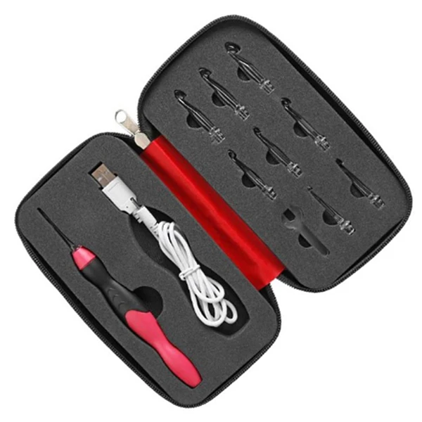 Светодиодный набор крючков для вязания крючком 9 в 1 USB Rehargeable светильник иглы ручного плетения швейные инструменты@ LS
