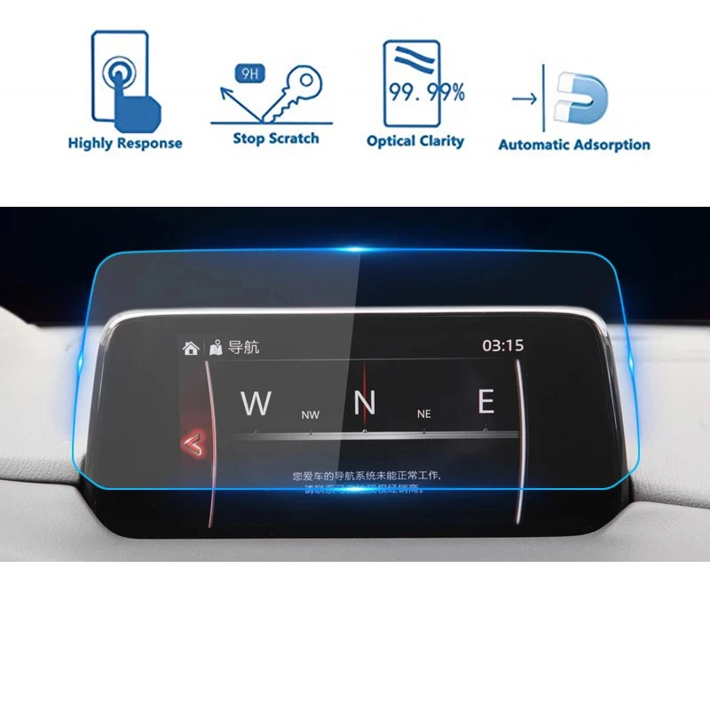 

Tempered Glass for Mazda CX-5 CX5 CX 5 2020 Car Navigation Screen Protector Touch Display Screen Film Anti Scratch