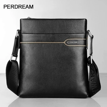 

Men's bag Genuine Leather men's shoulder bag vertical first layer leather crossbody bag business men's bag