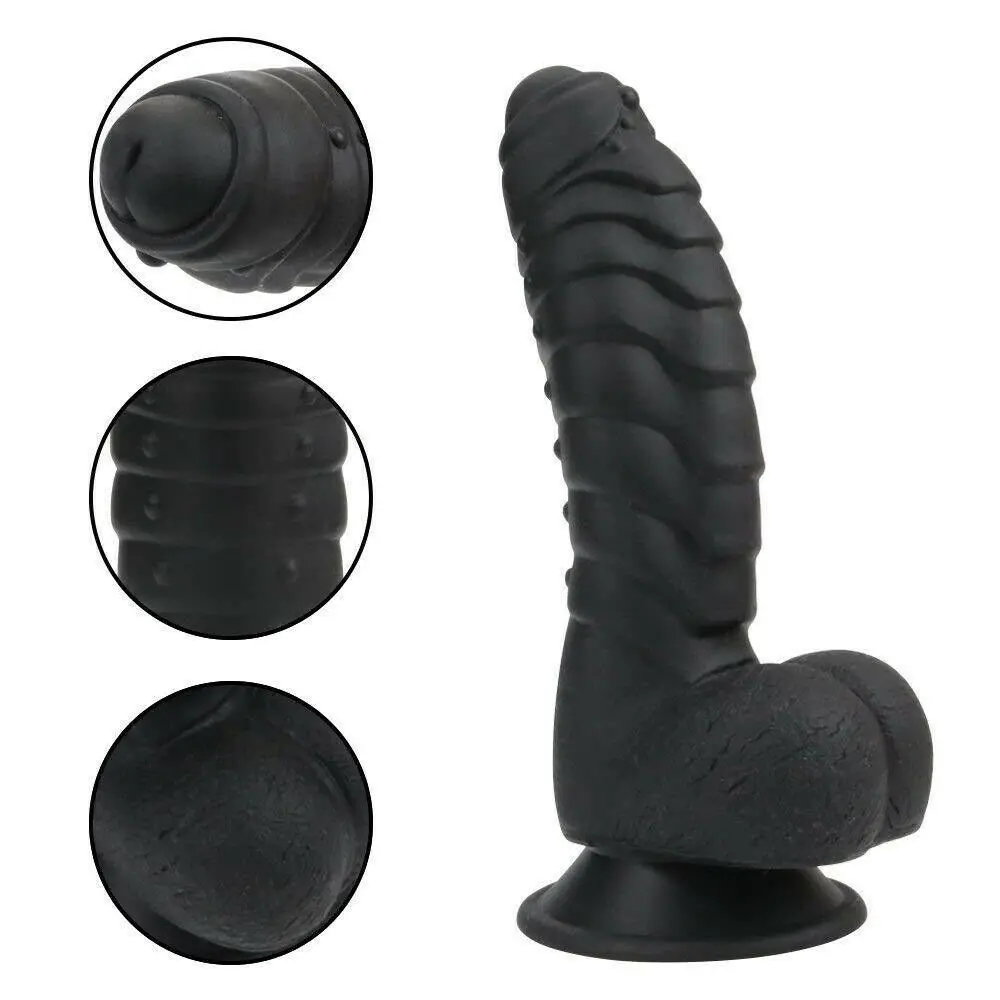 HIMALL Realistic Big Dildo Life like Large Dong With Suction Cup and Nubs Soft Anal Plug Adult Sex Toy | Красота и здоровье