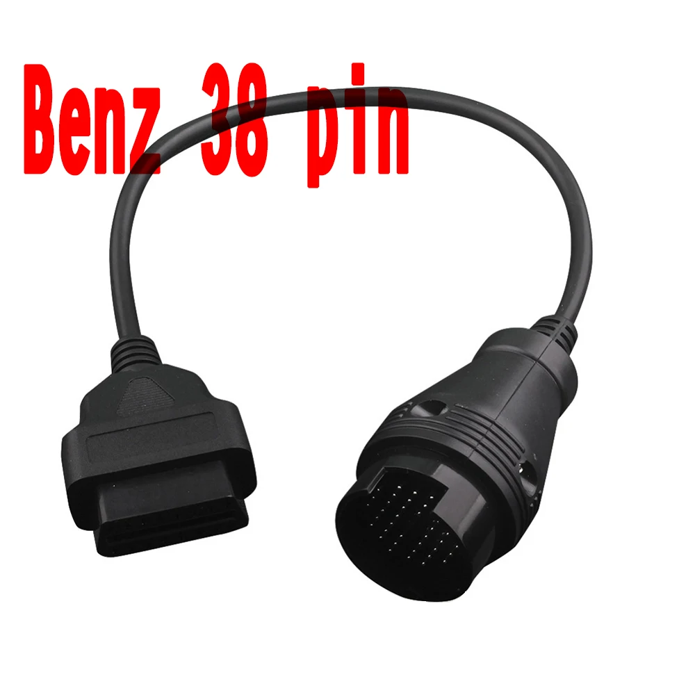 Лучшее качество для Mercedes Benz 38pin к 16pin кабель OBD2 38 pin 16 переходник| |
