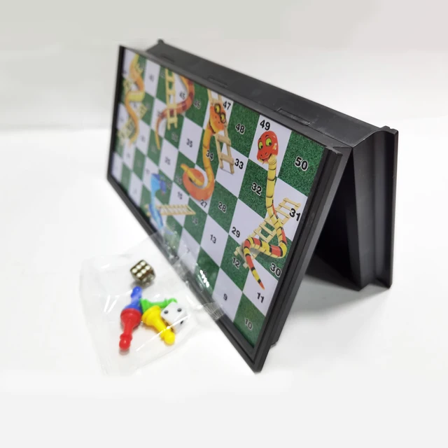 Portable Magnétique Ludo Jeux de Société Pliant Vol Jeu D'Échecs Volants  N5B4 