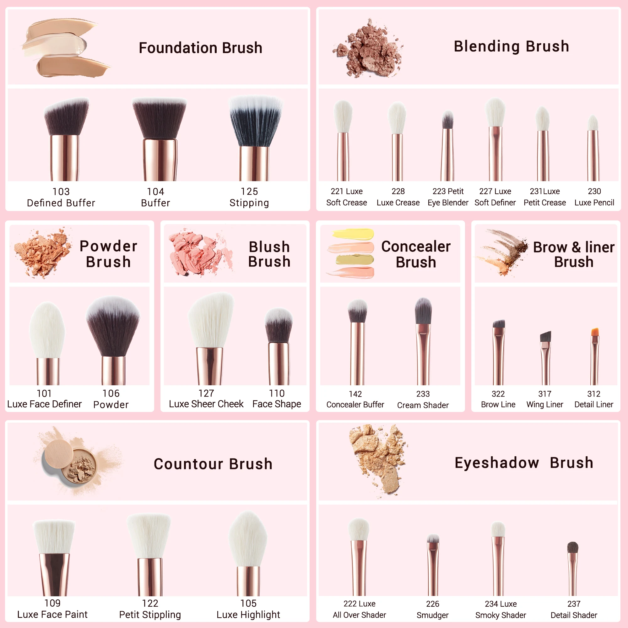 Natural Brushes Professional Makeup