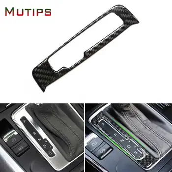 

Mutips car gear shift panel cover button trim sticker carbon fiber central control acccessories for Audi A4 B8 A5 Q5 2009-2016