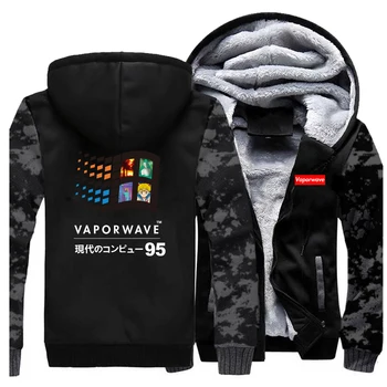

Warm Clothing Vaporwave Vintage Retro Japan Anime Aesthetic Winter 2019 Hot Sale Zipper Funny Sweatshirts Raglan Sportswear
