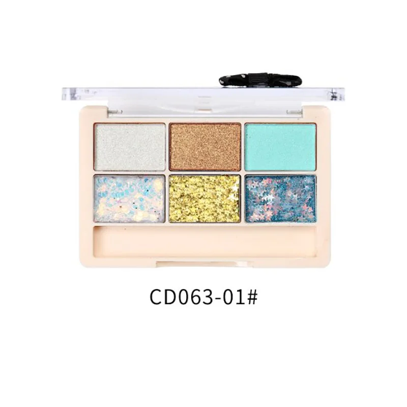 Six Color Sequin Pearlescent Matte Eyeshadow Lasting Brighten Skin Color Desert Eye Shadow Elegant Temperament Charming Six Color Sequin Pearlescent Matte Eyeshadow Lasting Brighten Skin Color Desert Eye Shadow Elegant Temperament Charming