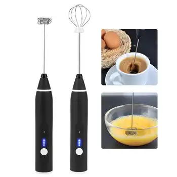 

3 Speeds USB Rechargeable Electric Milk Frother Handheld Coffee Mixer Stirrer Egg Beaters Convenient Kitchen Baking Tools