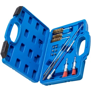 

14pcs Universal Diesel Injector Seats Shaft Chamber Cleaning Cleaner Tool Kit
