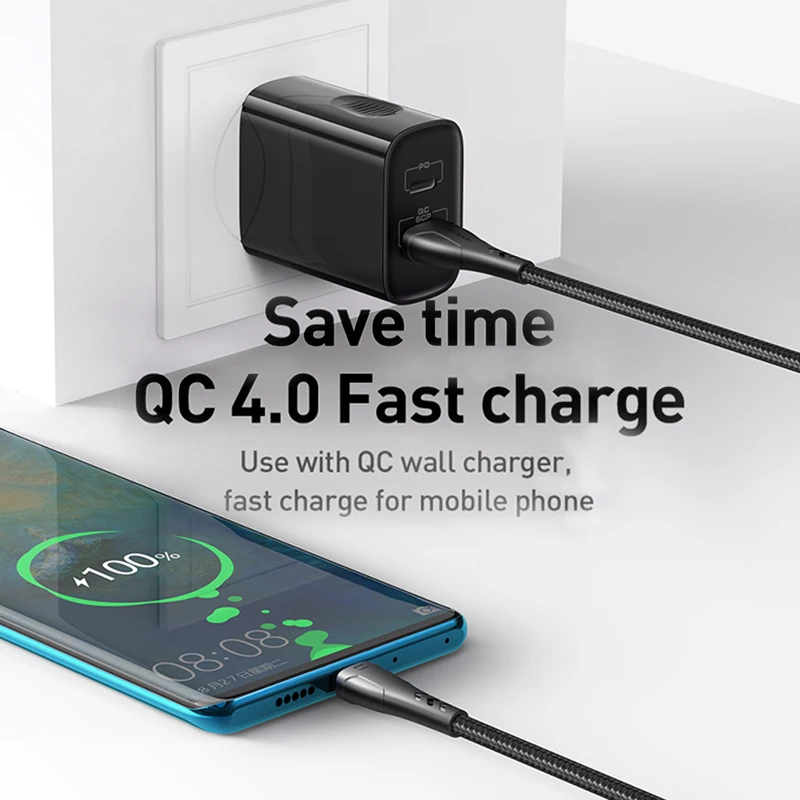 Mcdodo usb type-C кабель для samsung S10 S9 8 Quick Charge 3,0 кабель USB C Быстрая зарядка для huawei P30 Xiaomi USB-C провод зарядного устройства