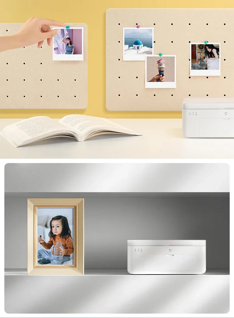 Xiaomi-impresora fotográfica Mijia 1S, papel fotográfico portátil de 3/6  pulgadas, Sublimación de Color de alta definición, aplicación remota  inteligente - AliExpress