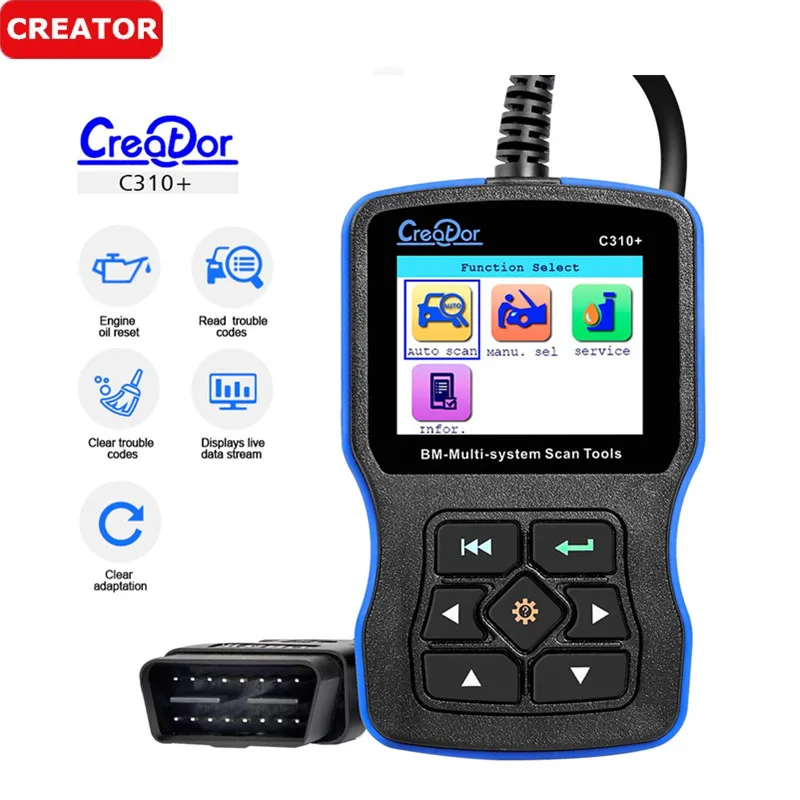 Новейший V11.7 Creator C310 + для BMW Multi System Scan Tool сканер кода поддержка