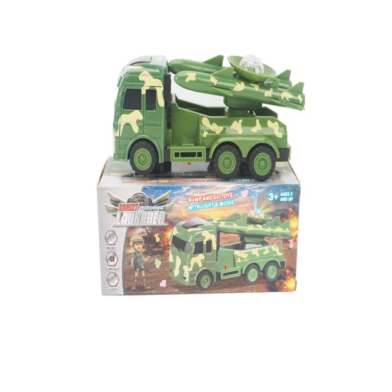 

Electric Universal Rocket Launch Vehicle Model Rocket Combat Car Light Included Light Music Children'S Educational Toy Stall
