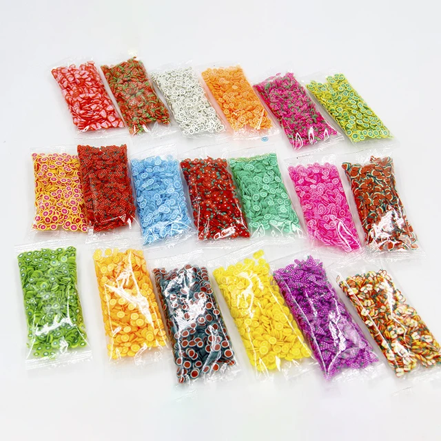 800pcs Strawberry Lemon Fruit Slices All for Slimes additives Contain Charms Fillers For Nail Art Supplies Access Decor Toy Gift 6