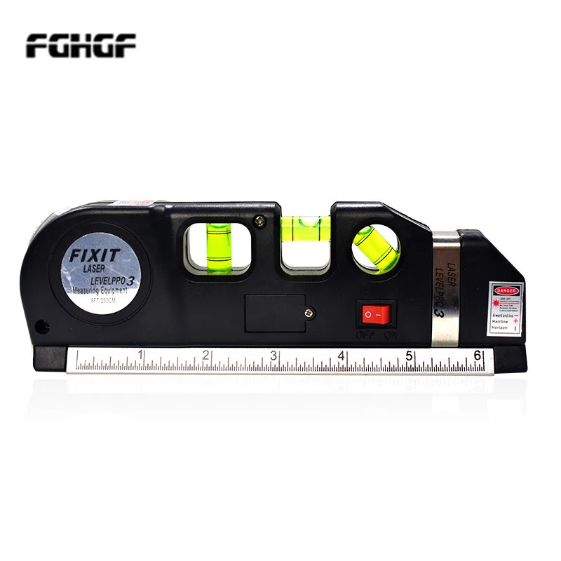 

Hot Search Multipurpose Laser Level Lever Cross Projects Horizontal Vertical Nivel A Laser Levels Light Beam Measure Tape 2017