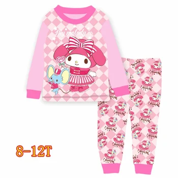 

wholesale kids pajamas children sleepwear baby pajamas sets Girls Melody pyjamas pijamas cotton nightwear clothes 8-12Y