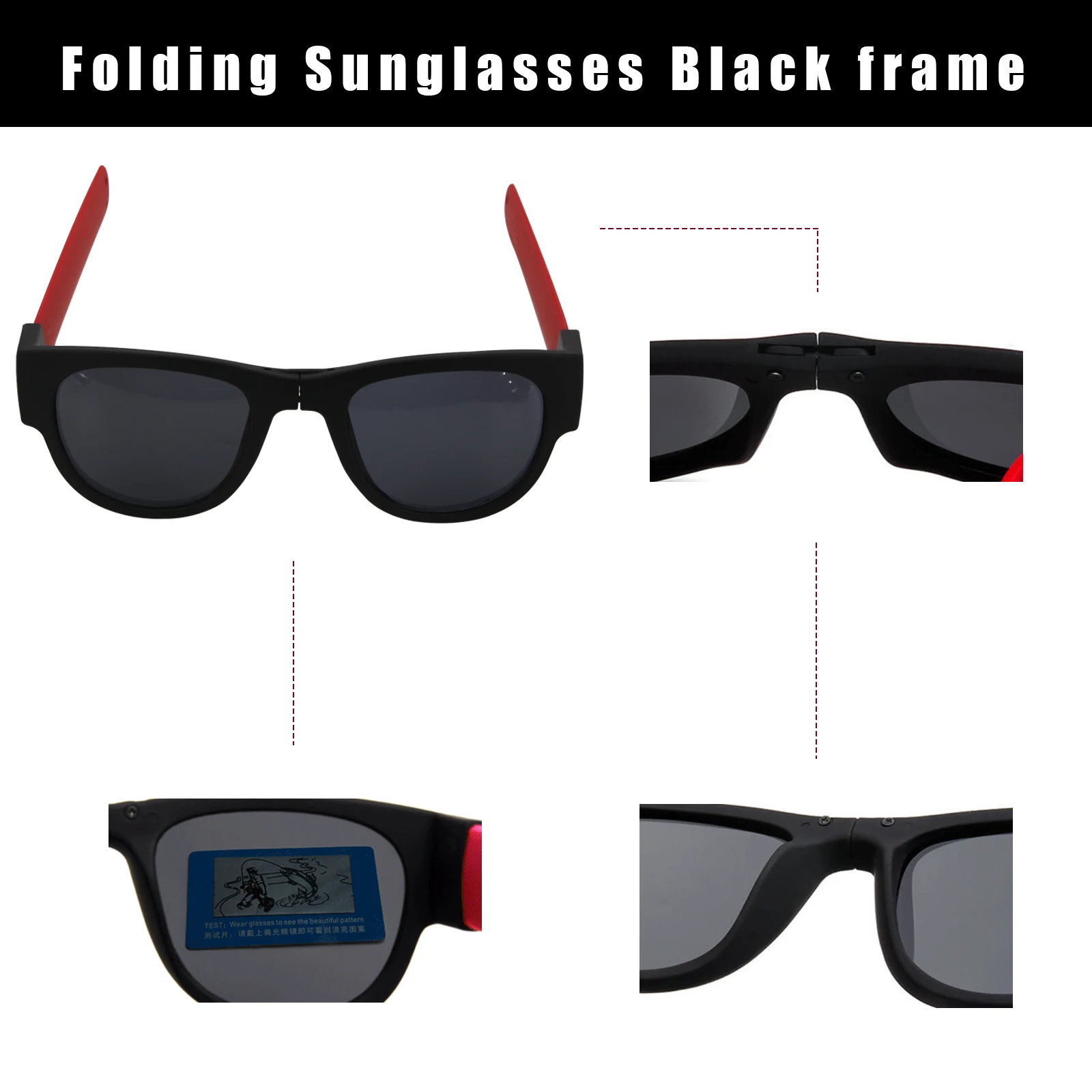 Car Sunglasses Slap Folding Wristband Outdoor Driving Designer Foldablen Roll Vintage Square Trend Slappable Bracelet Men Women
