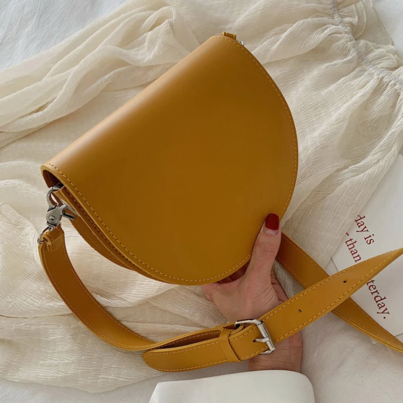 

Saddle bag Small PU Leather For Women Designer Crossbody Bag Female Messenger Shoulder Bags Summer Purses and Handbags hot sale