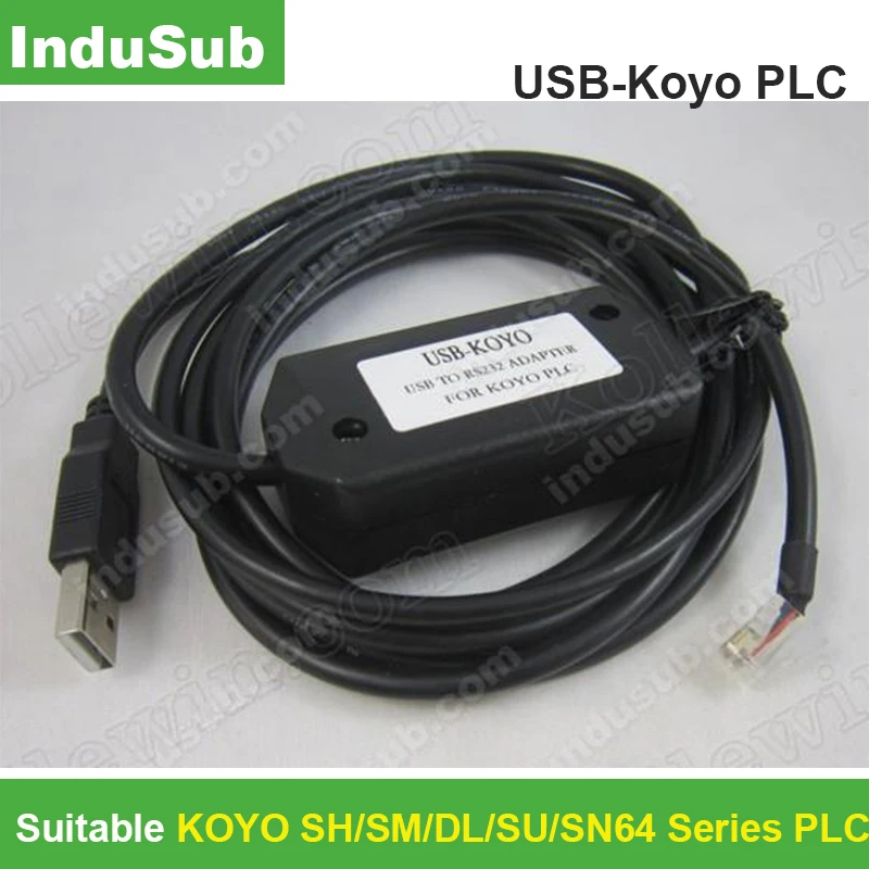 

USB-Koyo Compatible USB Interface Adapter for KOYO SH/SM/DL/SU/SN64 series PLC, Programming Cable