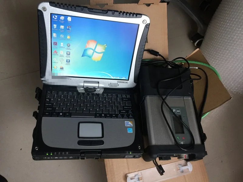 MB Star C5 SD Подключение C5 с программным обеспечением X/DSA/DTS v092019 SSD HDD используется ноутбук CF-19 Авто звезда диагностические инструменты для МБ автомобилей грузовиков