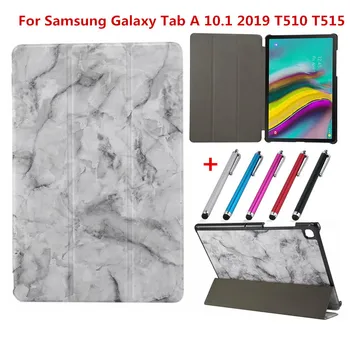 

Marble Magnetic Cover For Samsung Tab A 10.1 2019 Case Leather Tablet Cover Funda For Samsung Tab A 10.1 2019 T510 SM-T515