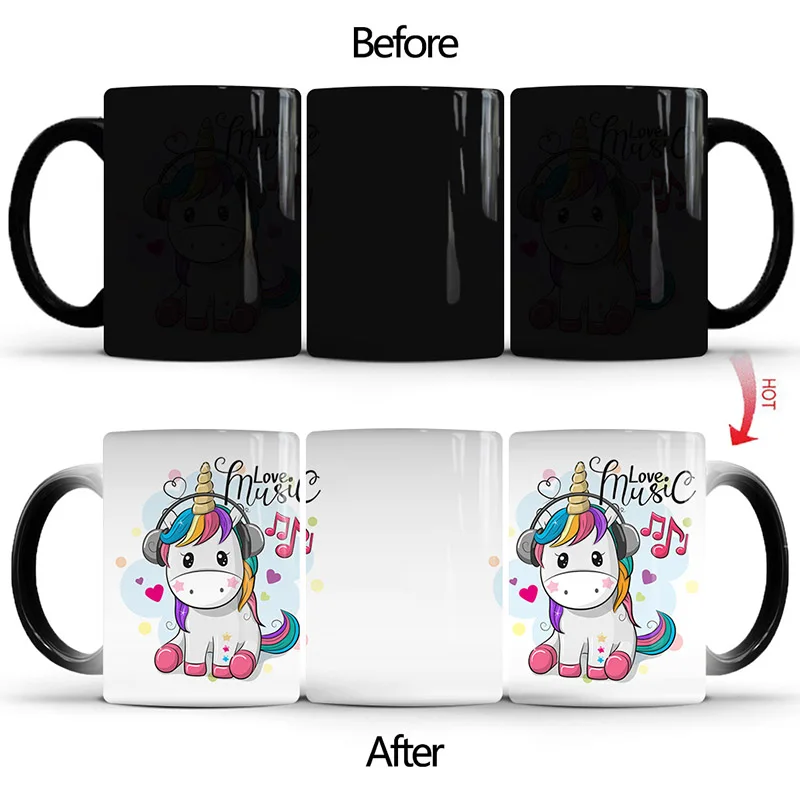 Color Changing Music Lovin' Unicorn Mug