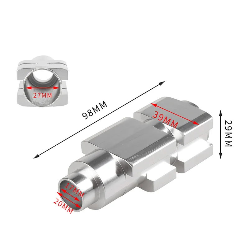 Рабочая алюминиевая трубка 3G-LJ-W0405 для NERF CS-6 LONGSTRIKE внешняя измененная деталь-серебро