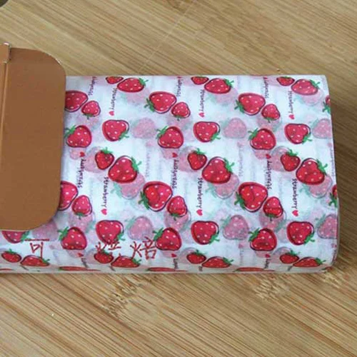 Big strawberry 50 шт./партия пищевая Вощеная Бумага класс Промасленная бумага пищевая пленка оберточная бумага для хлебный сэндвич бургер фри масло бумага инструменты для выпечки - Цвет: Big strawberry