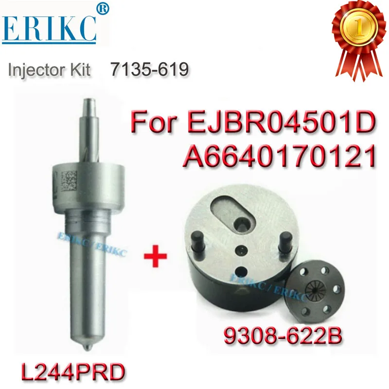 

EJBR04501D A6640170121 7135-619 Набор для ремонта инжектора общей топливной магистрали сопло L244PRD клапан 9308-622B для Ssangyong