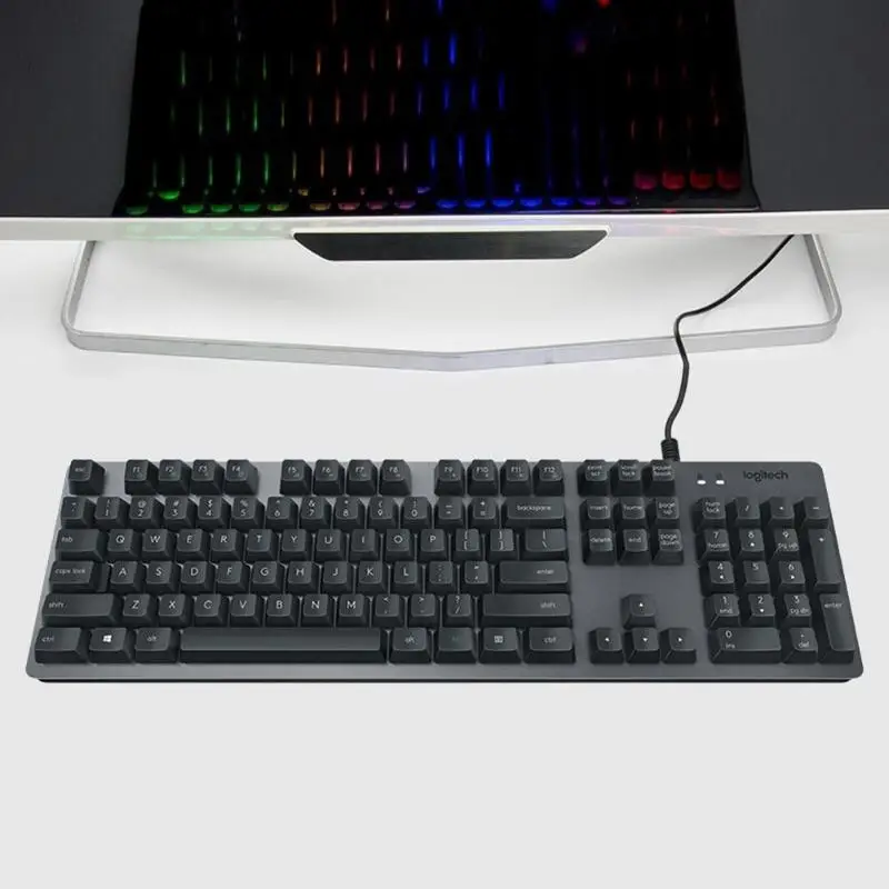 Полноразмерная Тип механическая клавиатура для logitech K840 104 ключи USB Проводная игровая клавиатура настройки Функция для настольного компьютера ноутбука
