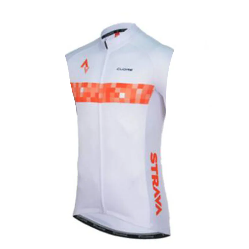 STRAVA мужские про команды майки для велоспорта без рукавов куртка для велосипеда, байка велосипедная рубашка одежда для мужчин - Цвет: 9