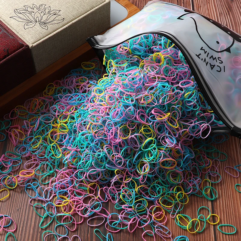 2000pcs Girls Hair Bands Hair Accessories Nylon Rubber Band Elastic Headband Children Ponytail Gum Holder Bands Kids Ornaments 2000pcs Girls Hair Bands Hair Accessories Nylon Rubber Band Elastic Headband Children Ponytail Gum Holder Bands Kids Ornaments