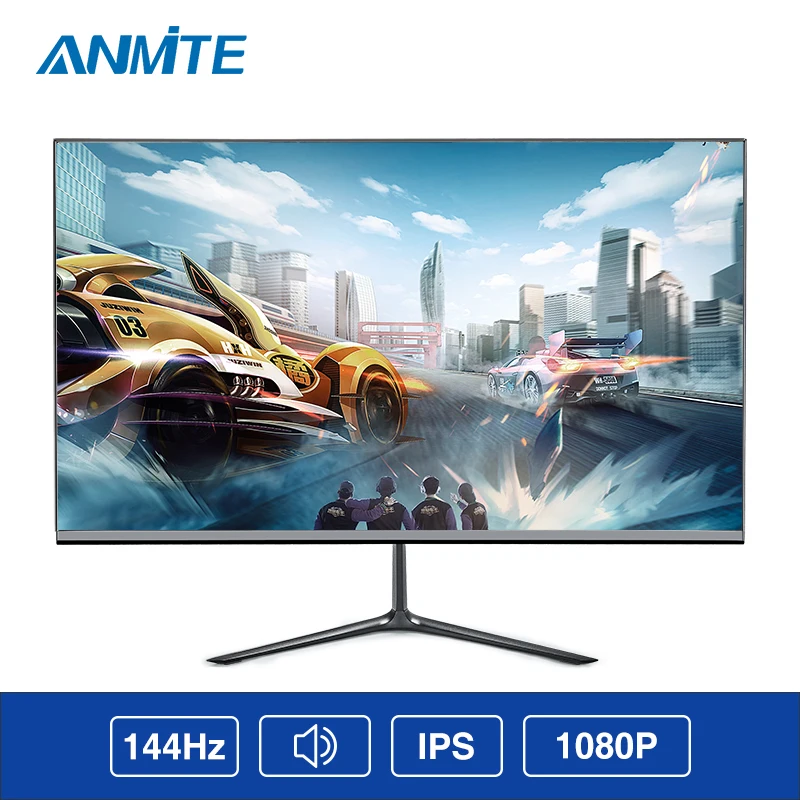 Anmite, 24 дюйма, ips, 144 Гц, FHD, 1920*1080, тонкий, Ps4, ЖК-монитор для компьютерных игр, Athlete Chicken, ips экран - Цвет: FHD144HZ DP HDMI